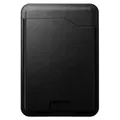 Nomad, MagSafe Kartenetui aus Leder mit integriertem Find My Tracking, Schwarz - Schwarz