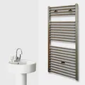 Badheizkörper Edelstahl 2, 121x60cm, 811 Watt (Design Bad Heizkörper rostfrei)