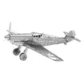 Fascinations MMS118 - Metal Earth 502491 - Messerschmitt BF-109, lasergeschnittener 3D-Konstruktionsbausatz, Modellbausatz, Metall Puzzle, 3D Metall Modell, 1 Metallplatine, ab 14 Jahren