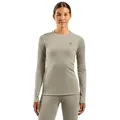 Odlo Funktionsshirt Natural Merino 160 Langarm-Shirt Damen 112271-10867 Aus Merino Wolle grau XL