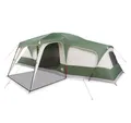 vidaXL Vorzelt Familienzelt mit Vorzelt 9 Personen Grün Wasserdicht, (1 tlg)