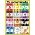 Multilinguales LernPOSTER "Willkommen"