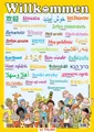 Multilinguales LernPOSTER "Willkommen"