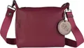 Mandarina Duck Mellow Leather Umhängetasche Weinrot