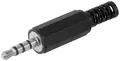 10x Klinkenstecker-3,5 mm-stereo-4 Kontakte; SS 35 K 4