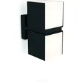 Lutec 5193801012 LED-Außenwandleuchte Cuba 1x24,4W | 1000lm | 3000K| IP54 - 2 Drehköpfe, schwarz