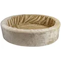 Schecker Teddy Schaumstoffbett 60 cm Elfenbein-beige die Bezüge sind abnehm- und waschbar Webpelz ist herrlich weich Lieblingskörbchen - über Jahre bewährt und sofort akzeptiert