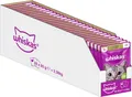 Whiskas 1+ Katzenfutter Lamm in Gelee 28x85g 1 Packung 28 Portionsbeuteln