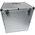 ECI Koffer (LBH) 35x31x37cm Silber Leer DIN A4 Ordnerkoffer Aufbewahrungskoffer Dokumentenaufbewahrung Transport-Koffer