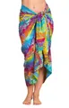 PANASIAM Sarong Pareo Tuch aus Viskose - blickdichtes Unisex Strandtuch & Wickelkleid, Viskose, in Größe L & XL - Wickelrock oder Bikini Cover-up für Damen & Herren