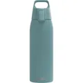 SIGG - Edelstahl Trinkflasche - Shield ONE Morning Blue - Für Kohlensäurehaltige Getränke Geeignet - Auslaufsicher - Federleicht - BPA-frei - Outdoor & Fitness - 1.0 L