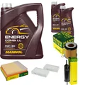 MANN-FILTER Inspektionspaket MANNOL 7L Energy Combi LL 5W-30 für BMW X3