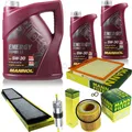 MANN-FILTER Inspektionspaket MANNOL 7L Energy Combi LL 5W-30 für BMW 3er