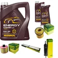 MANN-FILTER Inspektionspaket MANNOL 7L Energy Combi LL 5W-30 für BMW 3er 325i