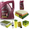 MANN-FILTER Inspektionspaket MANNOL 6L Energy Combi LL 5W-30 für BMW 4 Gran