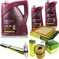 MANN-FILTER Inspektionspaket MANNOL 7L Energy Combi LL 5W-30 für BMW 3er
