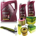MANN-FILTER Inspektionspaket MANNOL 7L Energy Combi LL 5W-30 für BMW 3er 325i