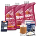 BOSCH ÖLFILTER + 3l 5W-30 FÜR SMART CITY-COUPE FORTWO ROADSTER 0.6 0.7 0.8