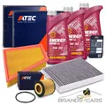 ATEC INSPEKTIONSPAKET +3l 5W-30 FÜR SEAT IBIZA SKODA ROOMSTER VW POLO 6R 1.2