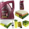 MANN-FILTER Inspektionspaket MANNOL 6L Energy Combi LL 5W-30 für BMW 4 Gran