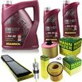 MANN-FILTER Inspektionspaket MANNOL 7L Energy Combi LL 5W-30 für BMW 3er 325i