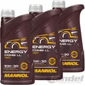 3x 1L MANNOL ENERGY COMBI LL 5W-30 MOTORÖL passend für VW 504/507 00 BMW LL-04