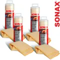 4x SONAX AutopflegeTuch PLUS Autopflegetuch Trockentuch Trockenleder