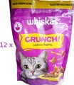 WHISKAS Crunch - 12 x 100 g (€ 23,17/kg) Leckeres Topping mit Huhn Truthahn Ente