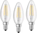 Osram LED Glühbirne E14 Kerze 4W=40W 470lm 4000K Kaltweiß Leuchtmittel [3er Set]