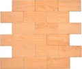 Mosani Wandfliese selbstklebende Vinyl Fliesen in Holzoptik Wanddekor Wandverkleidung, Spritzwasserbereich geeignet
