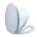 VCM WC Sitz Toilettendeckel Klodeckel mit Absenkautomatik Deckel Brille Firenze - Klobrille Toilettensitz Weiß