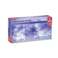 ARNOMED Nitril Ocean Blue Einmalhandschuhe, puderfrei, blau 381-S , 1 Packung = 100 Stück, Größe S