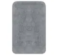 vidaXL Badematte, Badvorleger-Set 3-tlg. Stoff Grau