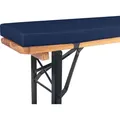 TexDeko Bierbankauflage 220x25x4cm mit Reißverschluss Blau Premium - Dunkelblau