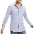 Marke: Tommy Hilfiger Jeans Geschlecht: Männer Typ: Hemden Farbe: Hellblau Muster: Einfarbig Ärmel: Langärmelig Kragen: Klassisch Verschluss: Knöpfe Jahreszeit: Frühling/Sommer -97% Baumwolle -3% Elastan -3