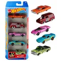 Hot Wheels Autos Set, 5er Pack, Verschiedene Modelle von Spielzeugautos, Maßstab 1:64, mit realistischen Details, Auto Spielzeug, Stile variieren, Spielzeug ab 3 Jahre, 1806