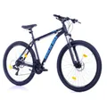 BERLIN BIKE Mountainbike MTB1: 29 Zoll und 46 cm Rahmenhöhe, Hydraulische Scheibenbremsen & Shimano-Set, Schwarz-Blau