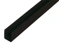 ALBERTS U-Profil PVC-U schwarz 1000x18x10 mm Materialstärke 1 mm