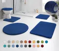 Kleine Wolke Badematte RELAX, Höhe 30 mm, rutschhemmend beschichtet, fußbodenheizungsgeeignet, Polyacryl, quadratisch, WC Vorleger mit Ausschnitt, Badteppich, meliert, rechteckig, rund & als Set erhältlich