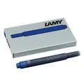 LAMY T10 löschbare Tintenpatronen mit großem Tintenvorrat - geeignet für alle Lamy Patronenfüllhaltermodelle - Inhalt 1,25ml je Patrone - 5 Stück pro Päckchen - Tintenfarbe blau