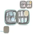 Cangaroo Babypflegeset M1419 Reiseetui 9-tlg Nasensauger Nagelschere Thermometer blau
