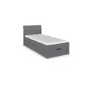 Rauch Möbel Flexx Bett Stauraumbett in Grau metallic, Schwarz, mit 2 Schubladen als zusätzlichen Stauraum Liegefläche 90 x 200 cm Gesamtmaße Bett BxHxT 95 x 90 x 209 cm