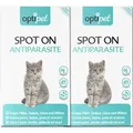 OptiPet Spot On für Katzen 12x1ml gegen Milben, Zecken, Flöhe, Läuse