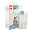 OptiPet Spot On Pipetten für Katzen 12x1ml - Hochwirksame Tropfen gegen Milben, Flöhe, Zecken & Läuse - Parasiten Abwehr Schutz bis zu 12 Monaten - Flohschutz, Zeckenschutz, Zeckenmittel für Katzen