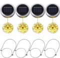 PChero 4 Stück Solar Einmachglas Deckel 20 LED Schnurlicht Warmweiß Wohnen Deko