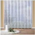 Weckbrodt Gardine Isabella (1 St), Kräuselband, transparent, echte Stickerei, Florentiner Optik, Allover, Bordüre, Store weiß 750 cm x 160 cm