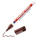 edding 400 Permanentmarker - braun - 1 Stift - feine Rundspitze 1 mm - wasserfest, schnell-trocknend - wischfest - für Karton, Kunststoff, Holz, Metall, Glas