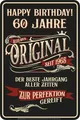 Deko Blechschild als Geschenk zum 60. Geburtstag: 1965 Der beste Jahrgang aller Zeiten - 20x30cm