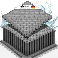 tillvex® Pool Bodenschutzmatte 24 Stück | Unterlegmatte für Pool & Planschbecken | Poolmatte Bodenmatte Outdoor | Poolunterlage Bodenschutz Matten wärmeisolierend | Whirlpool Bodenfolie weich