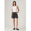 Levi's für Damen. A9311-0003 High Rise Baggy Shorts schwarz (24), Lässig, Baumwolle